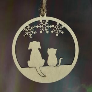 Boule de noël – Chien et chat