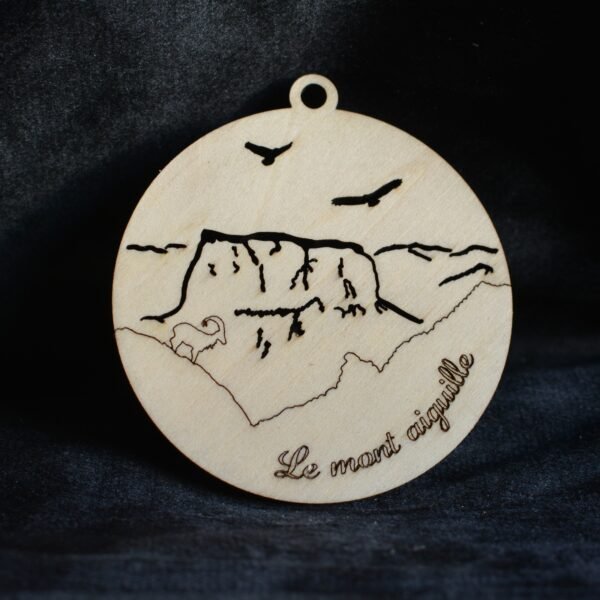 Boule de noël - Mont aiguille avec bouquetin