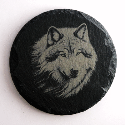 Dessous de verre - Loup